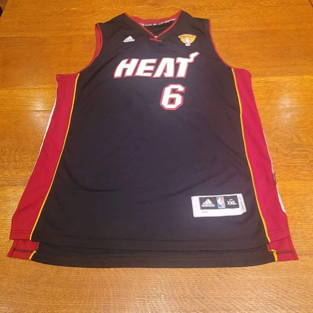 LeBron James Miami Heat 2012 NBA Finals Authentic Jersey Adidas Swingman XXL +2